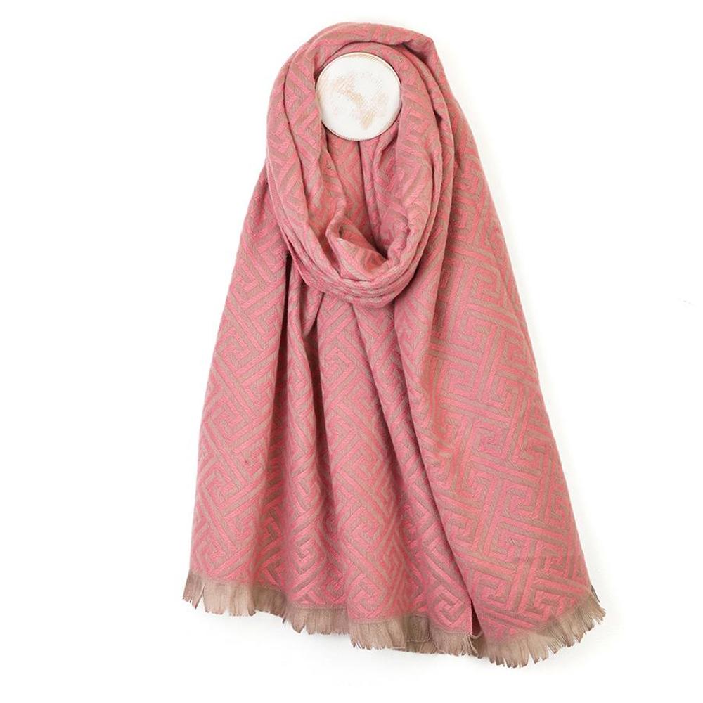 Peace of Mind Scarf Frankie Reversible Geometric Weave